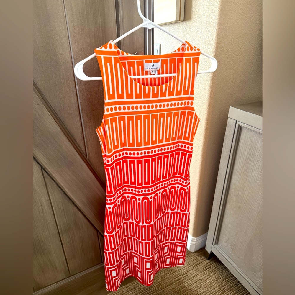 Jude Connally Sleeveless Geometric A-Line Dress - Size Small
